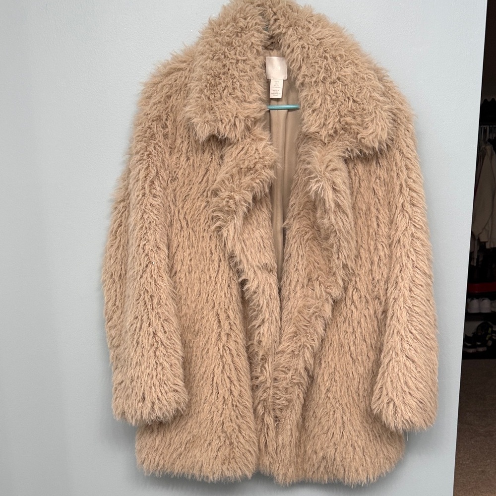 H&M Cream Teddy Jacket